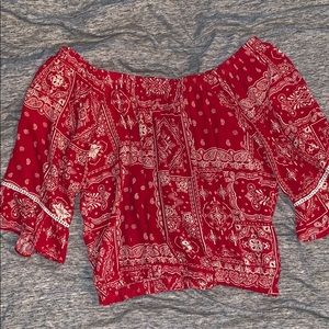 off the shoulder top